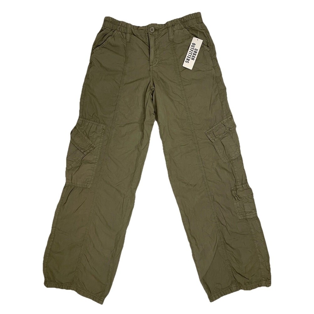 BDG Olive Green Wide-Leg Cargo Pants